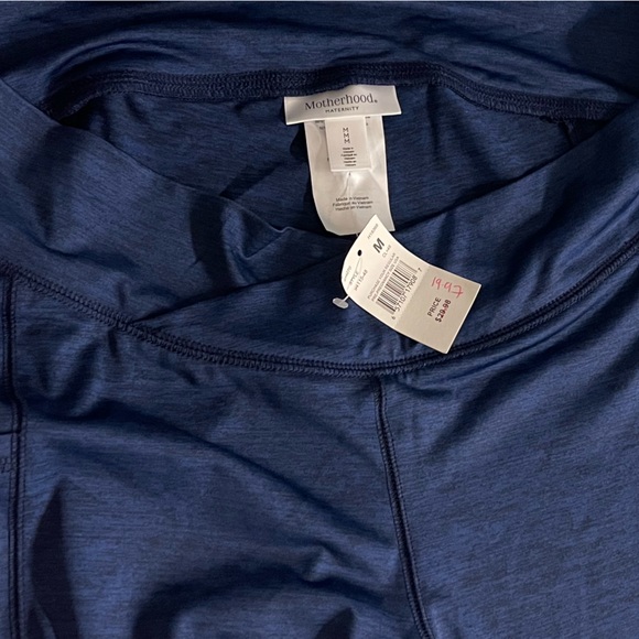 NWT Motherhood Maternity Under Belly Blue Leggings - Picture 3 of 4